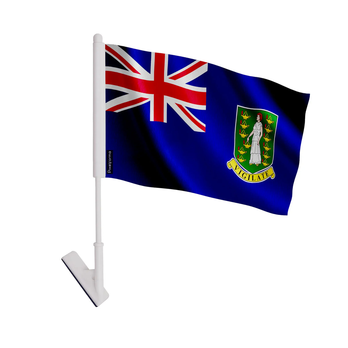 Drapeau adhésif îles vierges britanniques polyester souple