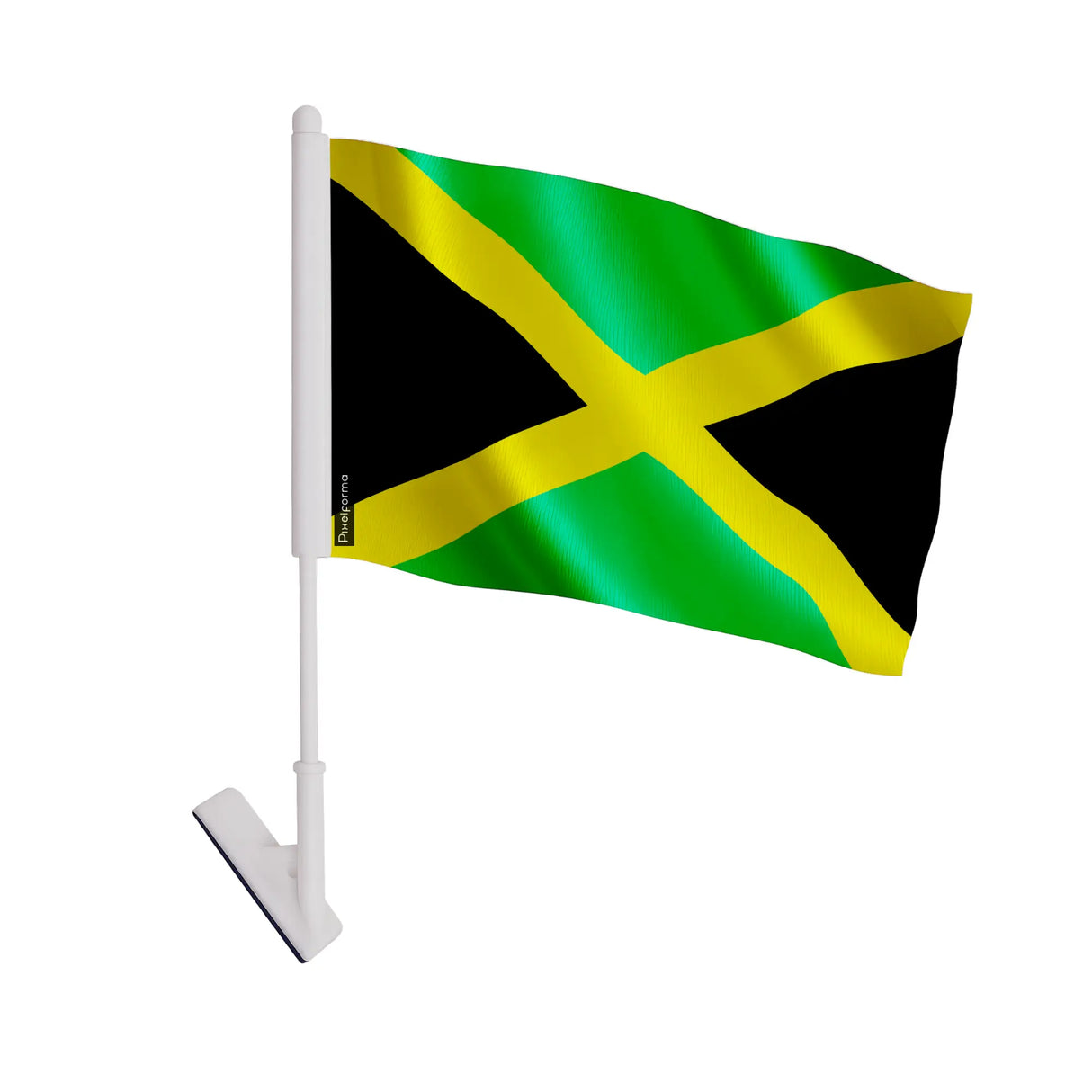 Drapeau adhésif jamaïque polyester souple facile à coller