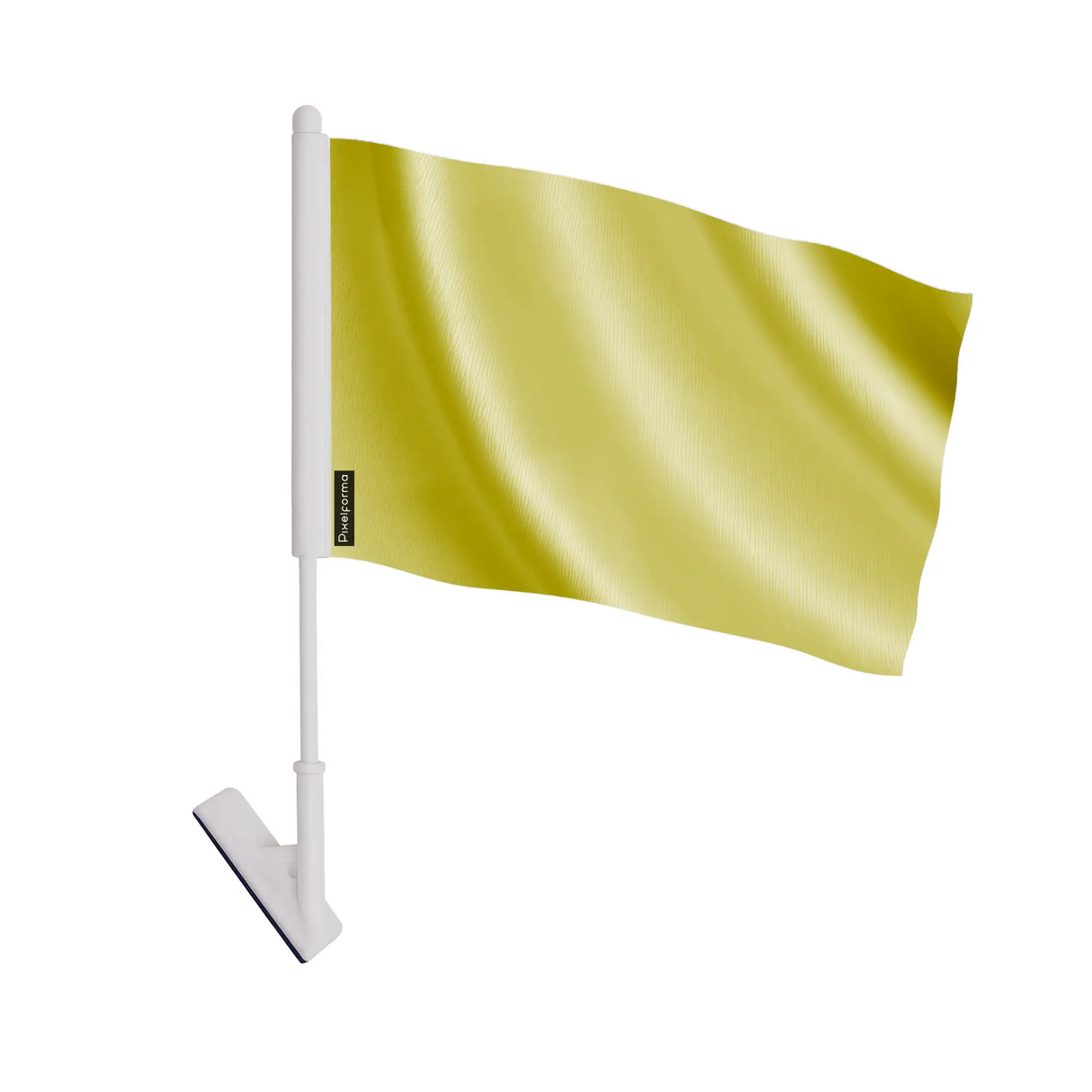 Drapeau adhésif jaune polyester souple facile à coller