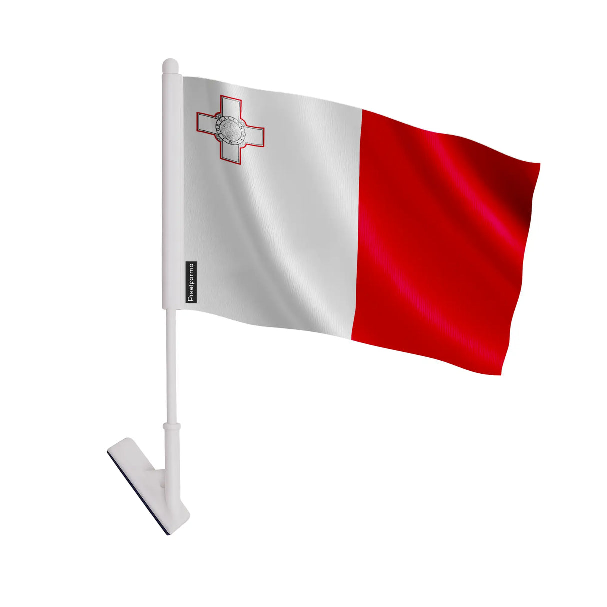 Drapeau adhésif malte polyester souple facile à coller