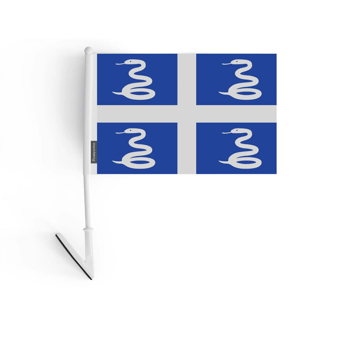 Drapeau adhésif martinique en polyester autocollant