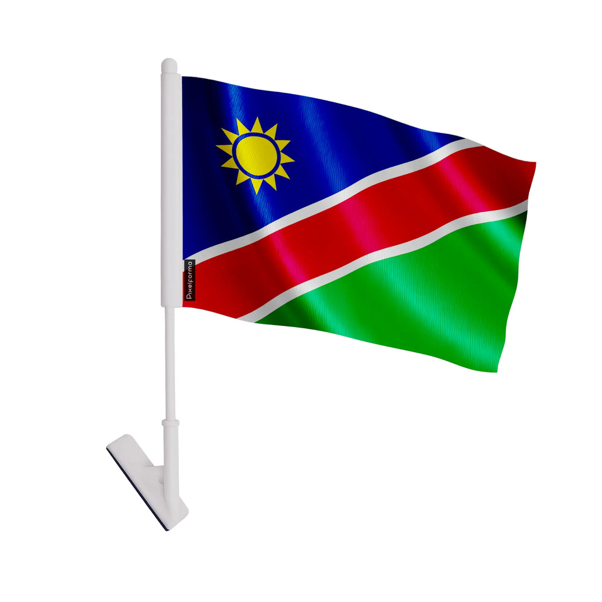 Drapeau adhésif namibie polyester souple facile à coller