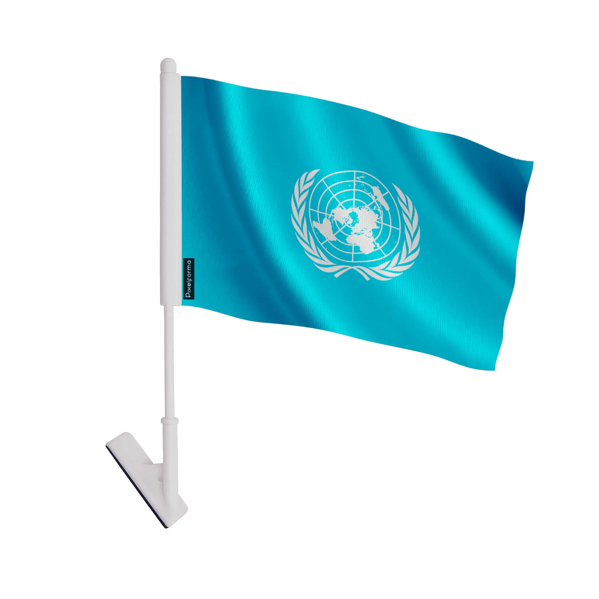 Drapeau adhésif organisation des nations unies polyester souple