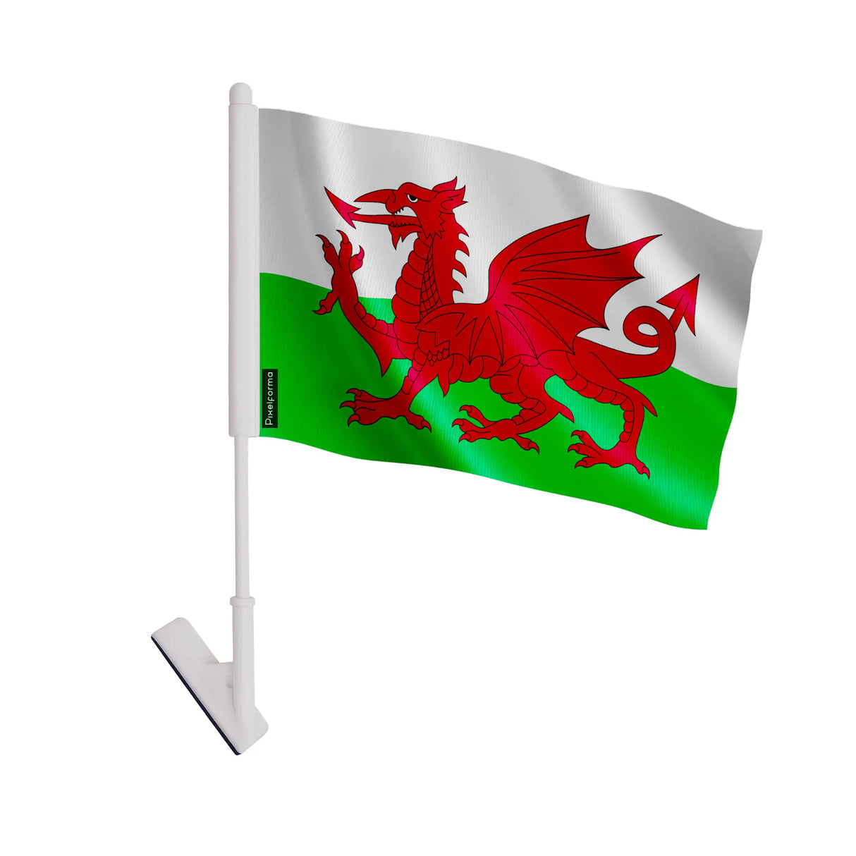 Drapeau adhésif pays de galles polyester facile à coller