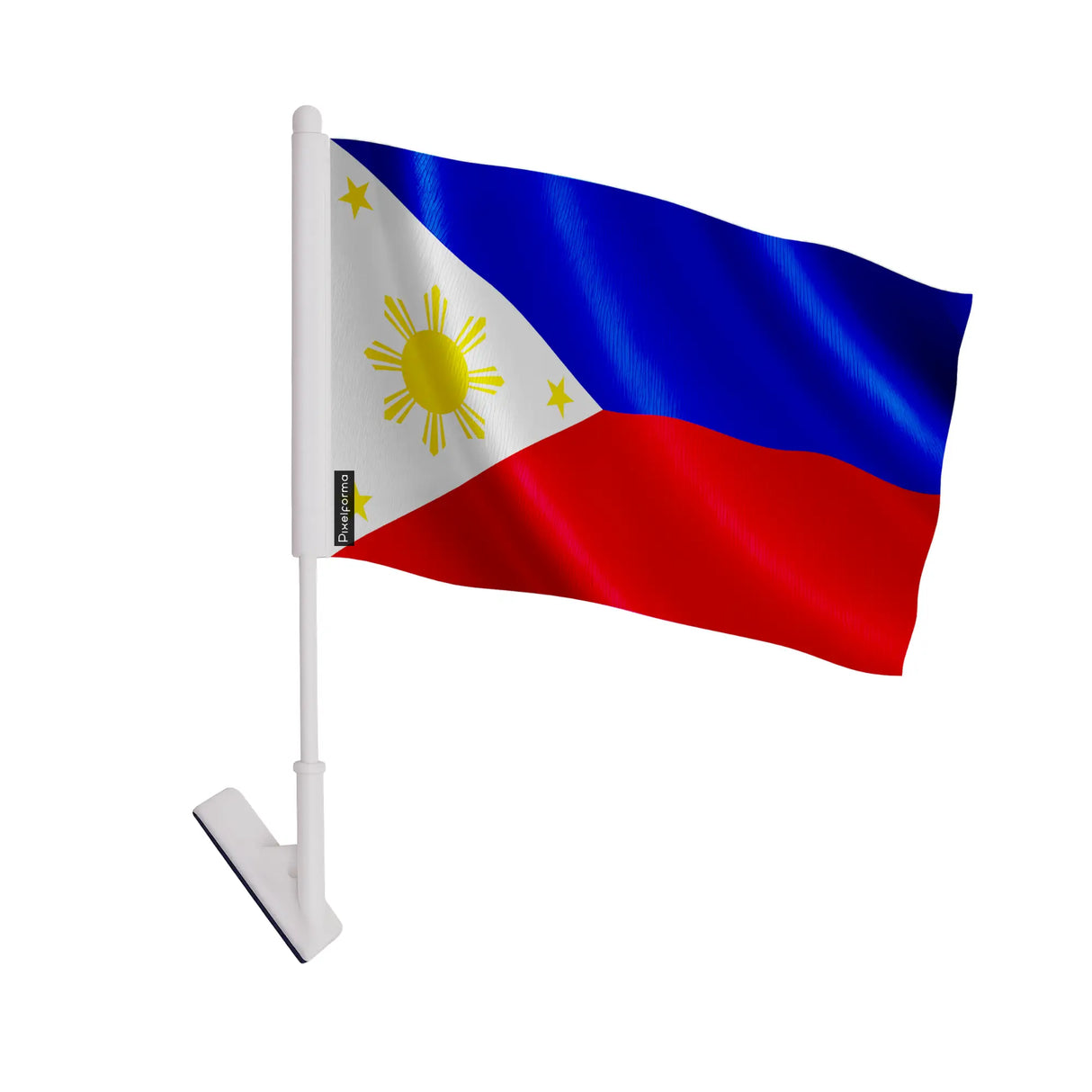 Drapeau adhésif philippines polyester souple facile à coller