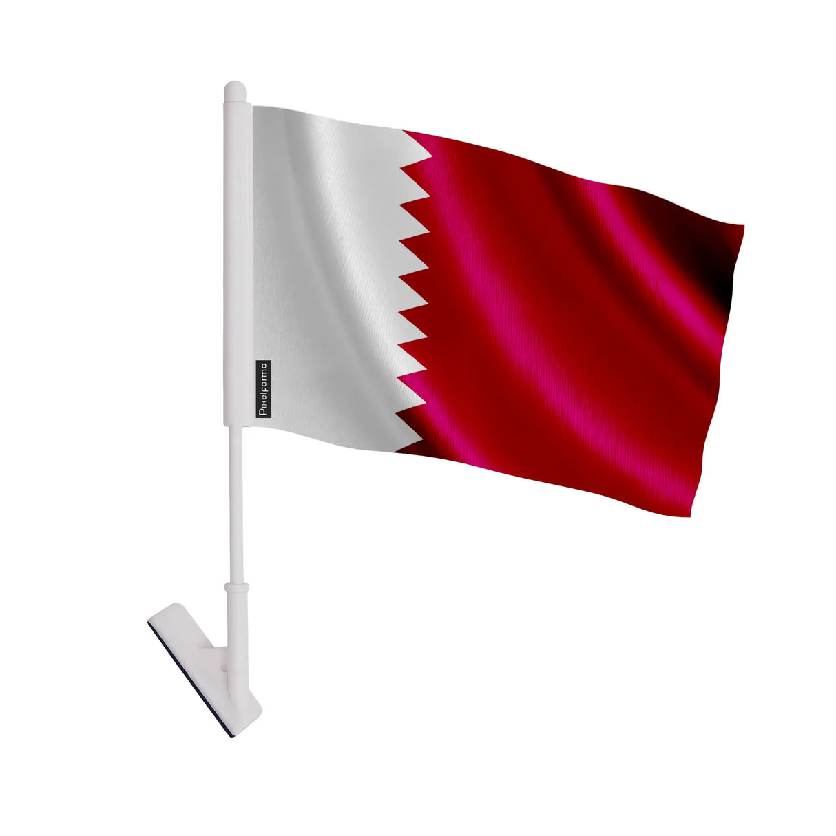 Drapeau adhésif qatar polyester souple facile à coller