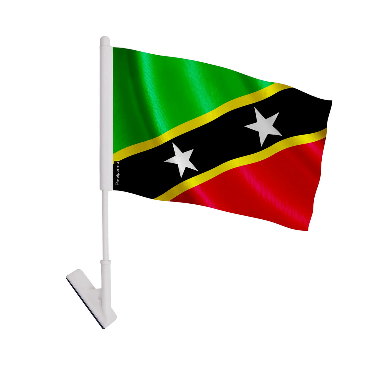 Drapeau adhésif saint-christophe-et-niévès polyester souple