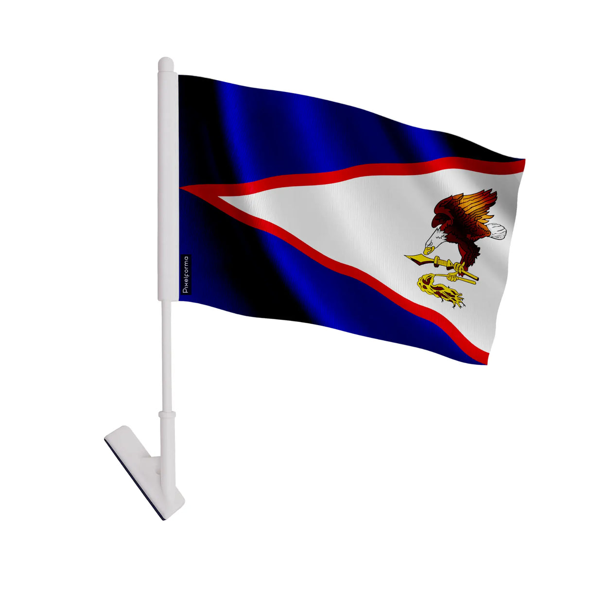 Drapeau adhésif samoa américaines polyester facile à coller