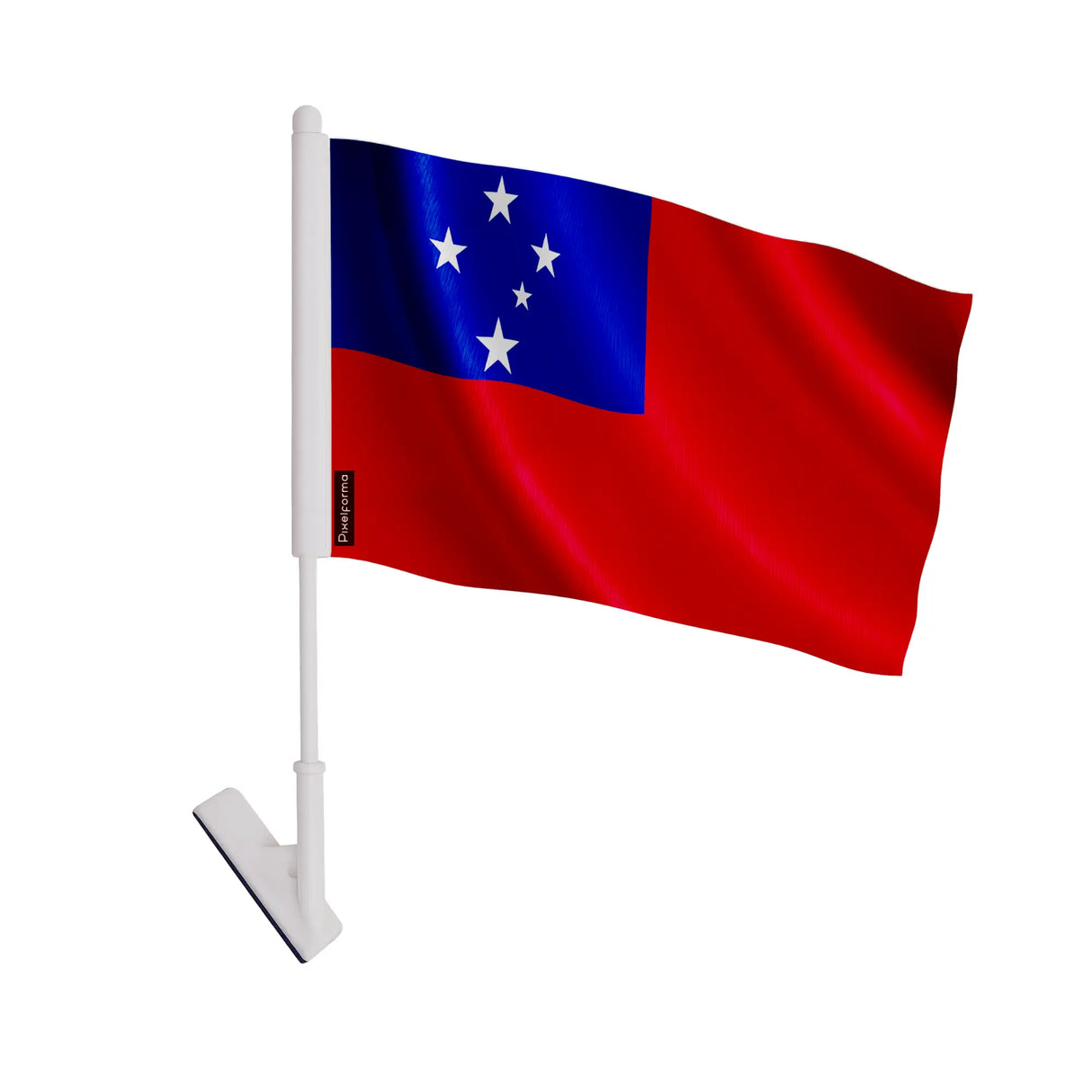 Drapeau adhésif samoa en polyester souple facile à coller