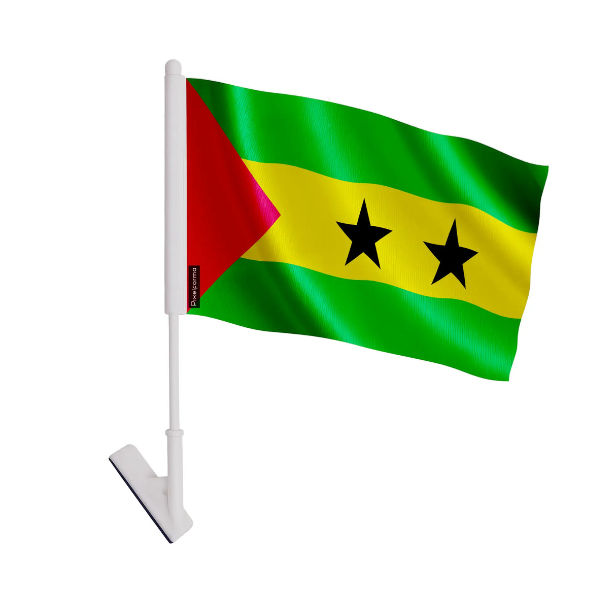 Drapeau adhésif sao tomé-et-principe en polyester souple