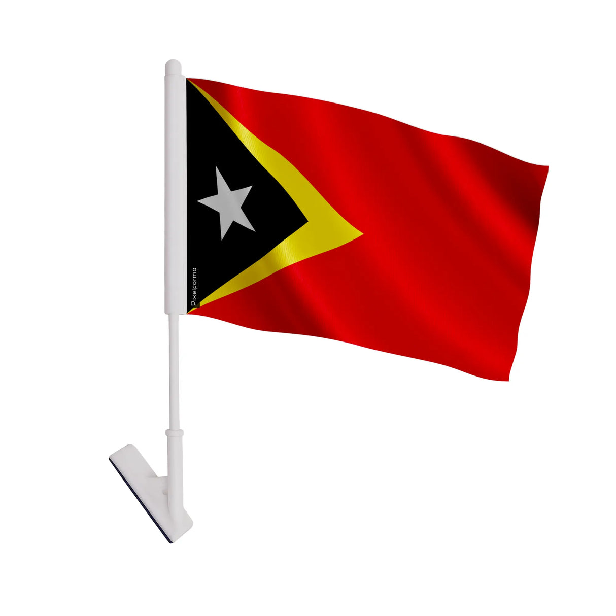 Drapeau adhésif timor oriental polyester facile à coller