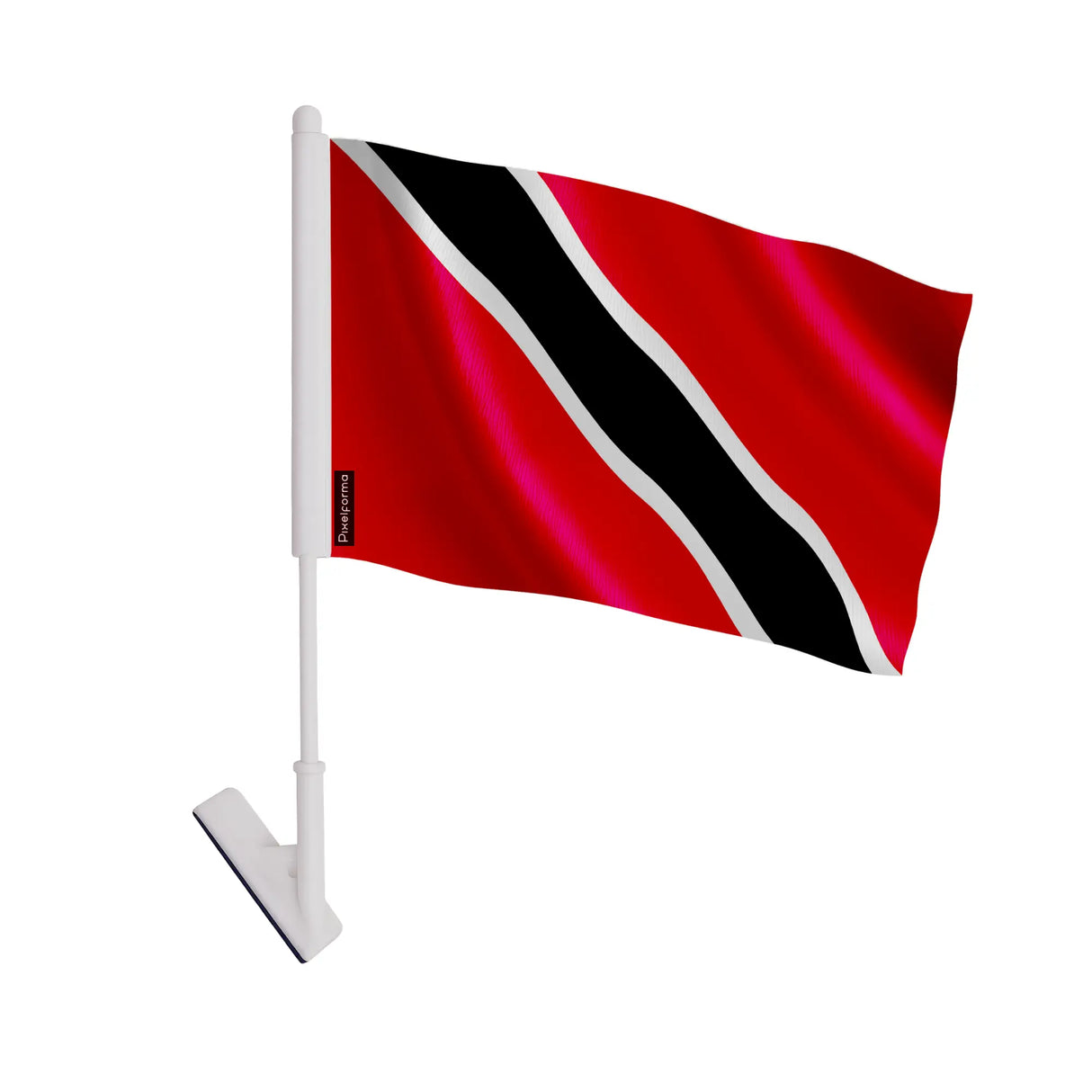 Drapeau adhésif trinité-et-tobago polyester facile à coller
