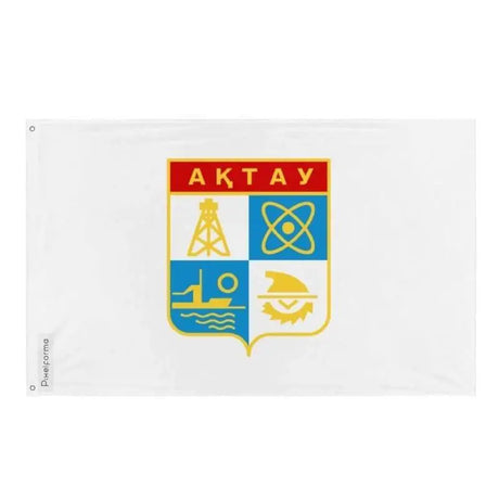 Drapeau aktaou polyester résistant avec œillets à gauche