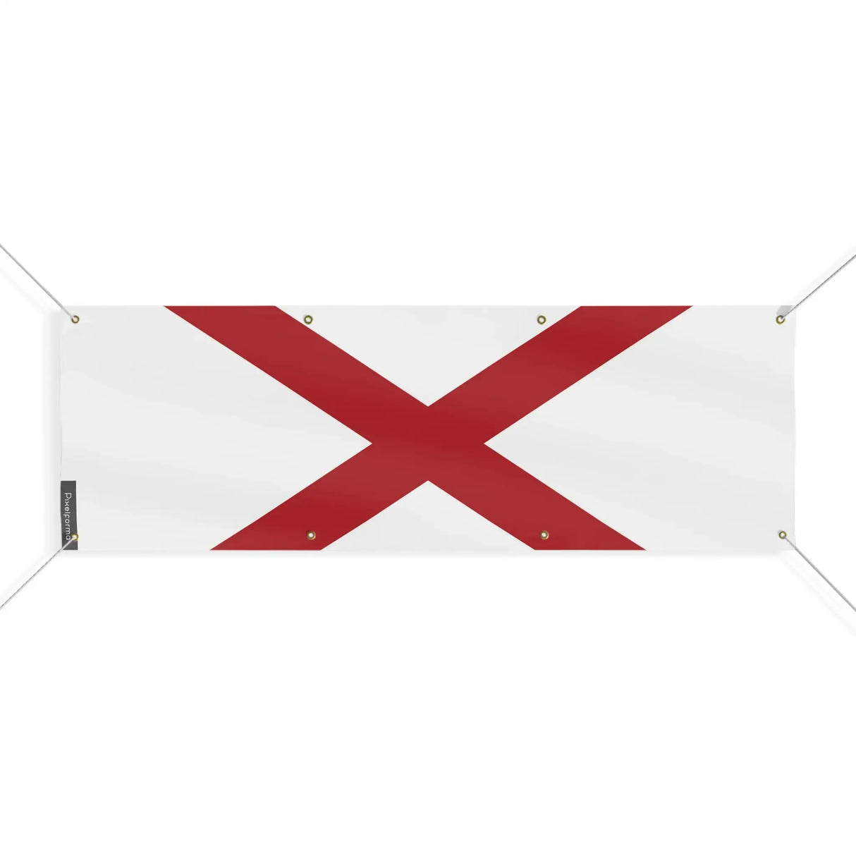 Drapeau alabama polyester résistant aux intempéries œillets