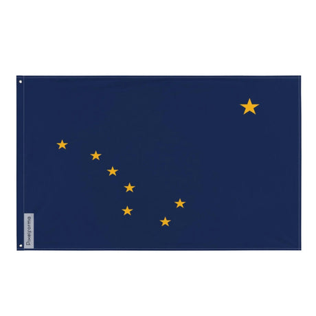 Drapeau alaska polyester résistant avec œillets à gauche