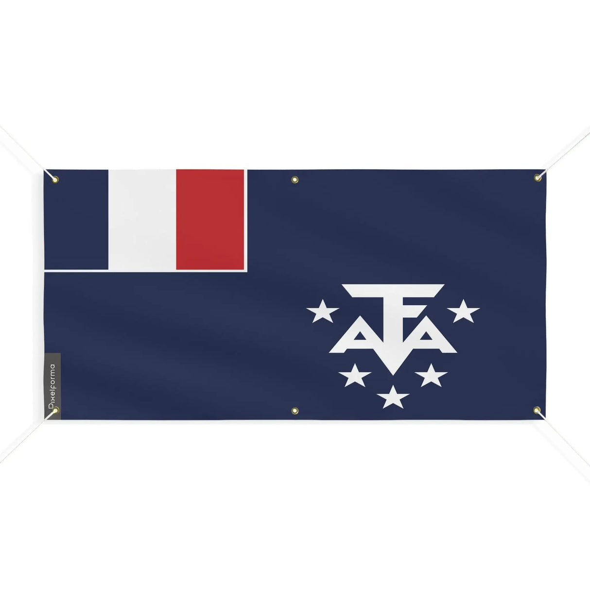 Drapeau antarctique française polyester résistant intempéries