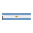 Drapeau argentine résistant en polyester avec œillets robustes