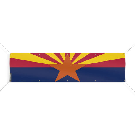 Drapeau arizona polyester résistant aux intempéries 10 œillets