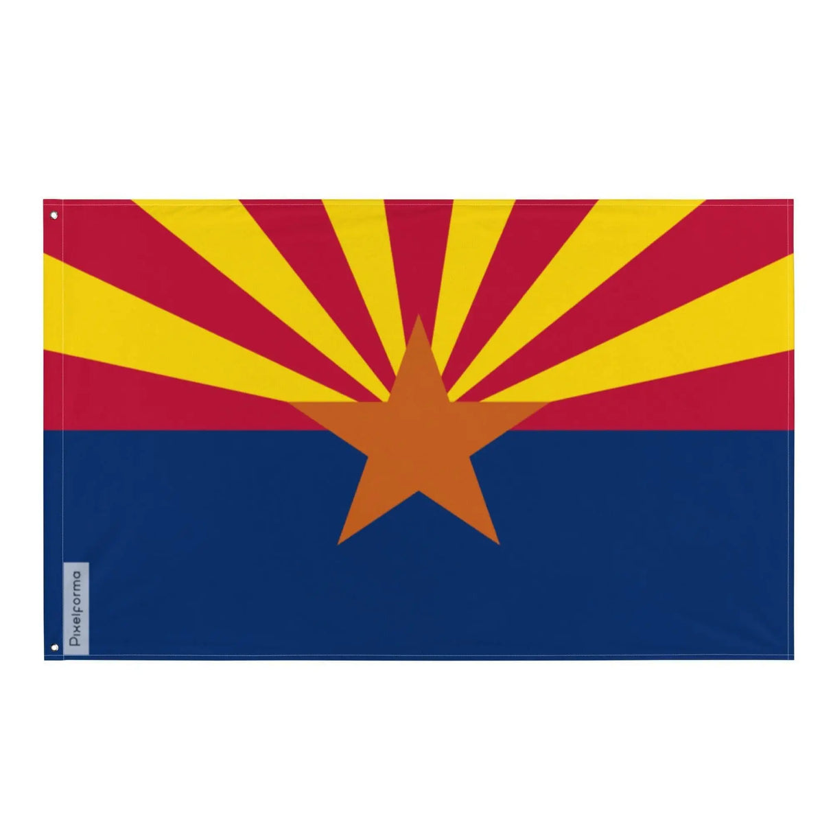 Drapeau arizona polyester résistant avec œillets à gauche