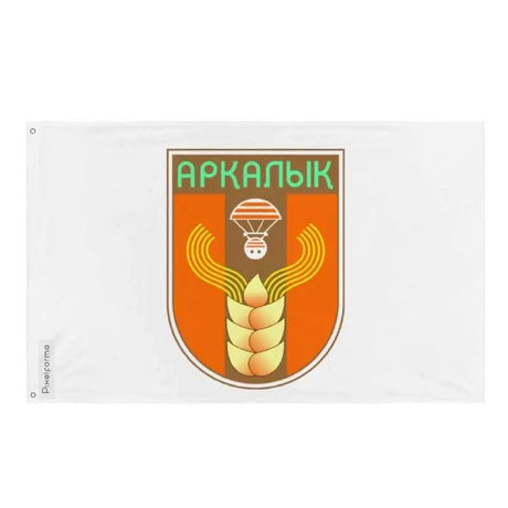 Drapeau arkalyk polyester résistant avec œillets à gauche