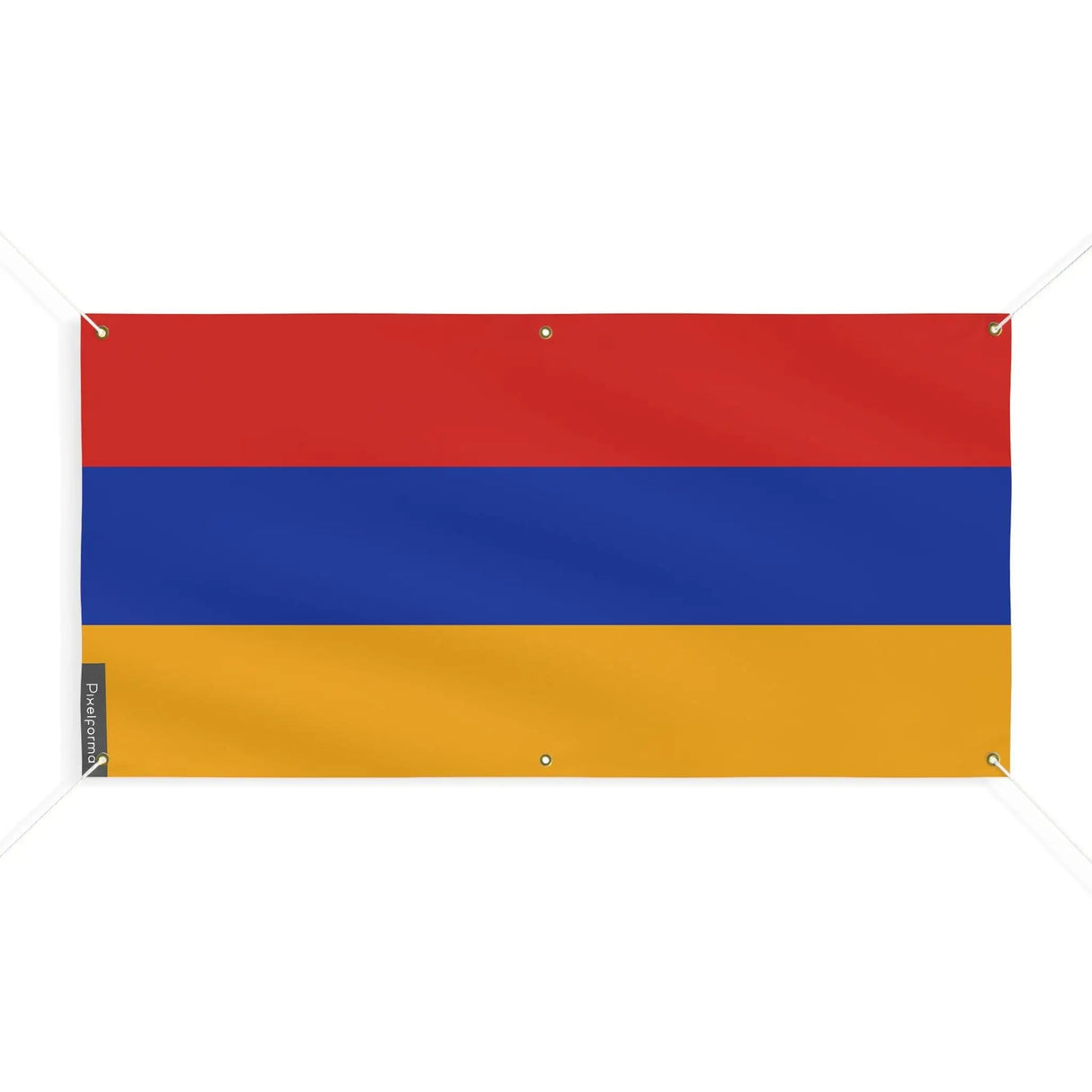 Drapeau arménie polyester résistant avec œillets renforcés