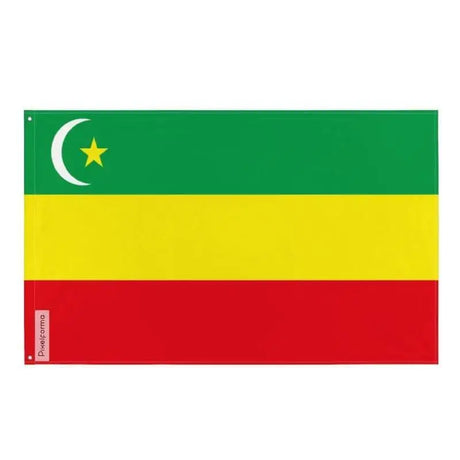 Drapeau autonomie d’alash polyester résistant œillets à gauche