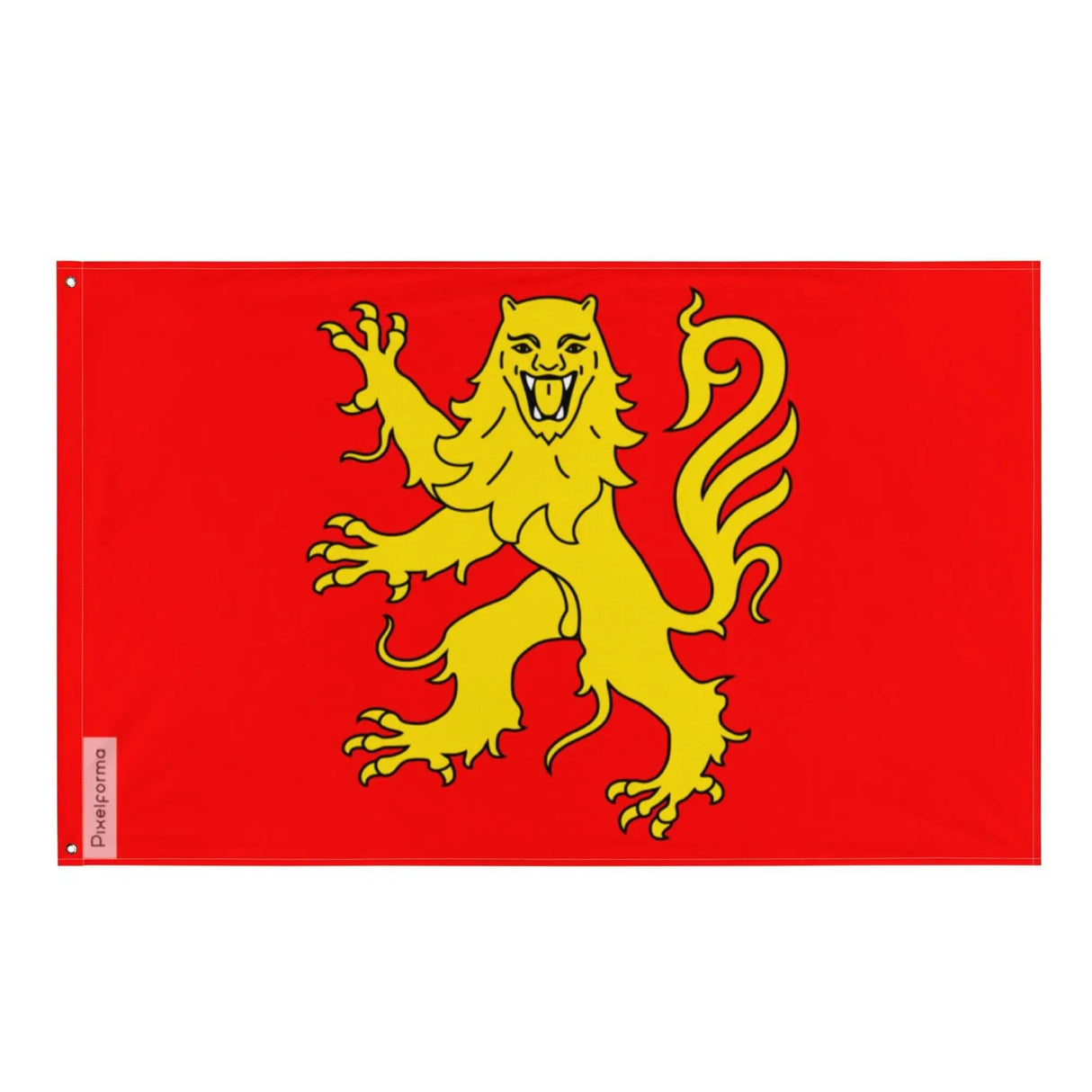 Drapeau aveyron polyester résistant double ourlet œillets