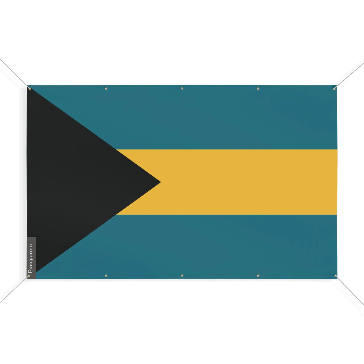 Drapeau bahamas en polyester résistant œillets renforcés