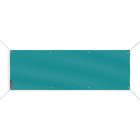 Drapeau bleu tuquoise foncé france polyester résistant