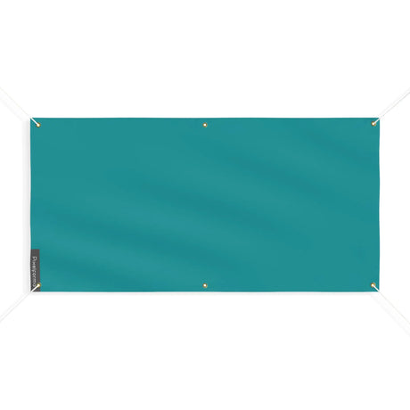 Drapeau bleu tuquoise foncé france polyester résistant