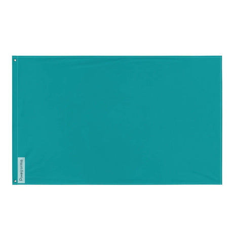 Drapeau bleu tuquoise foncé polyester résistant plusieurs modèles