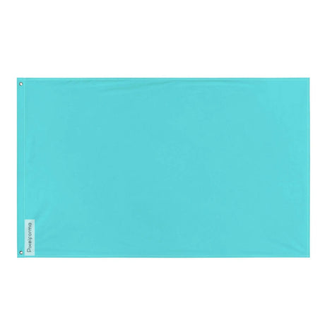Drapeau bleu turquoise clair polyester résistant plusieurs modèles