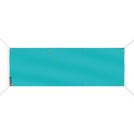 Drapeau bleu turquoise france polyester résistant extérieur