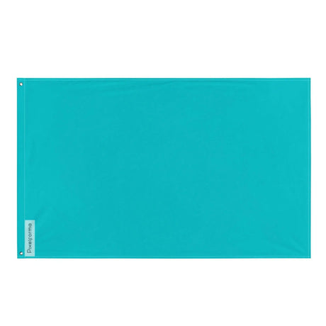 Drapeau bleu turquoise polyester résistant plusieurs modèles