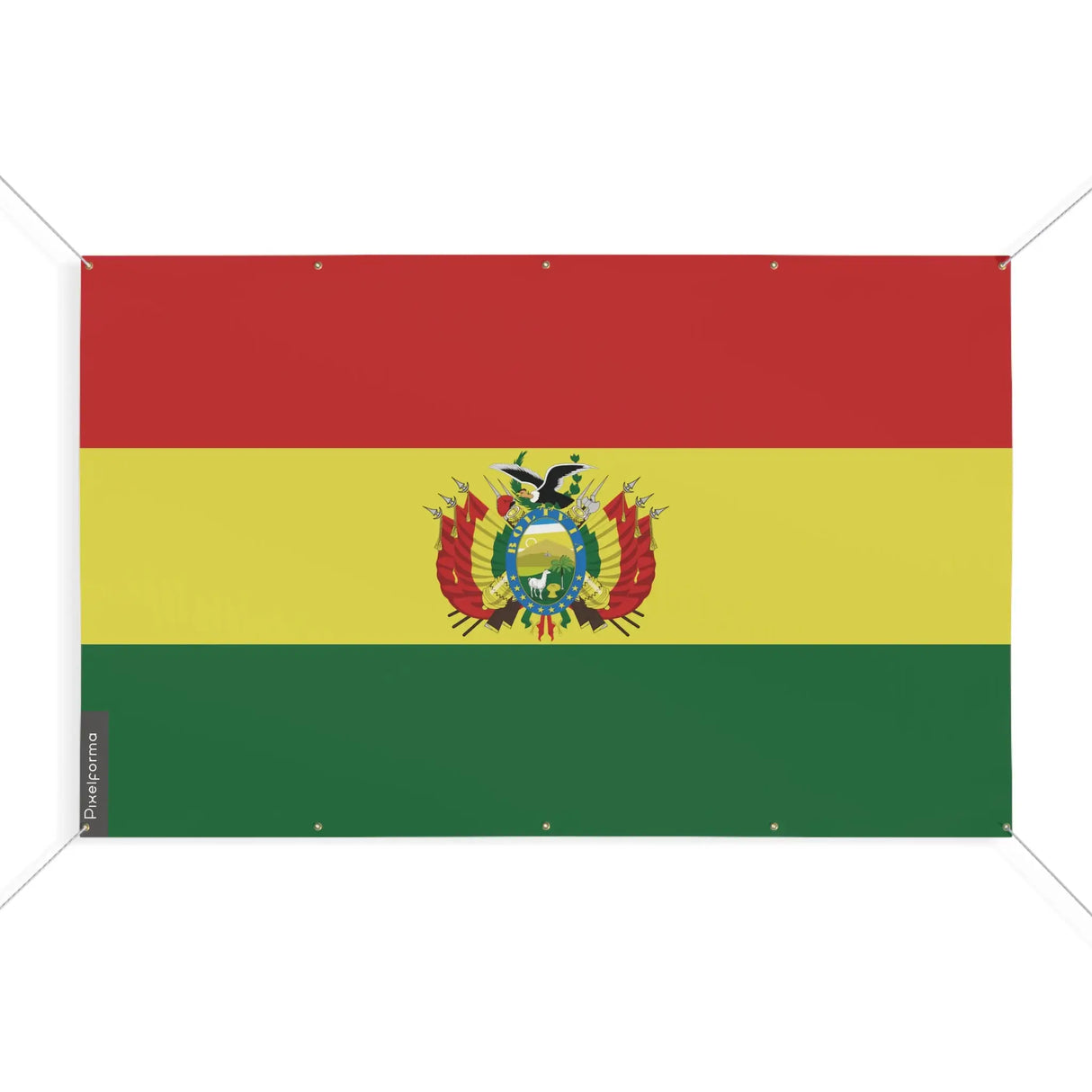 Drapeau bolivie polyester résistant avec œillets renforcés