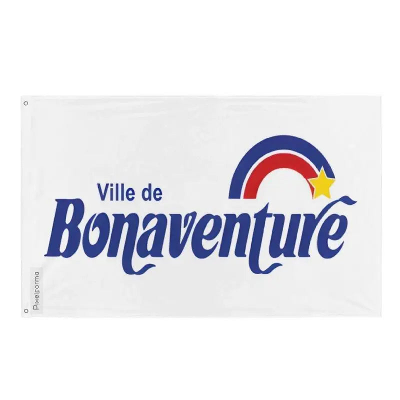 Drapeau bonaventure polyester résistant œillets à gauche