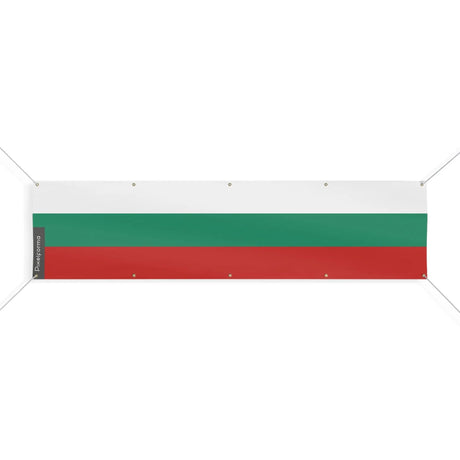 Drapeau bulgarie polyester résistant avec œillets robustes