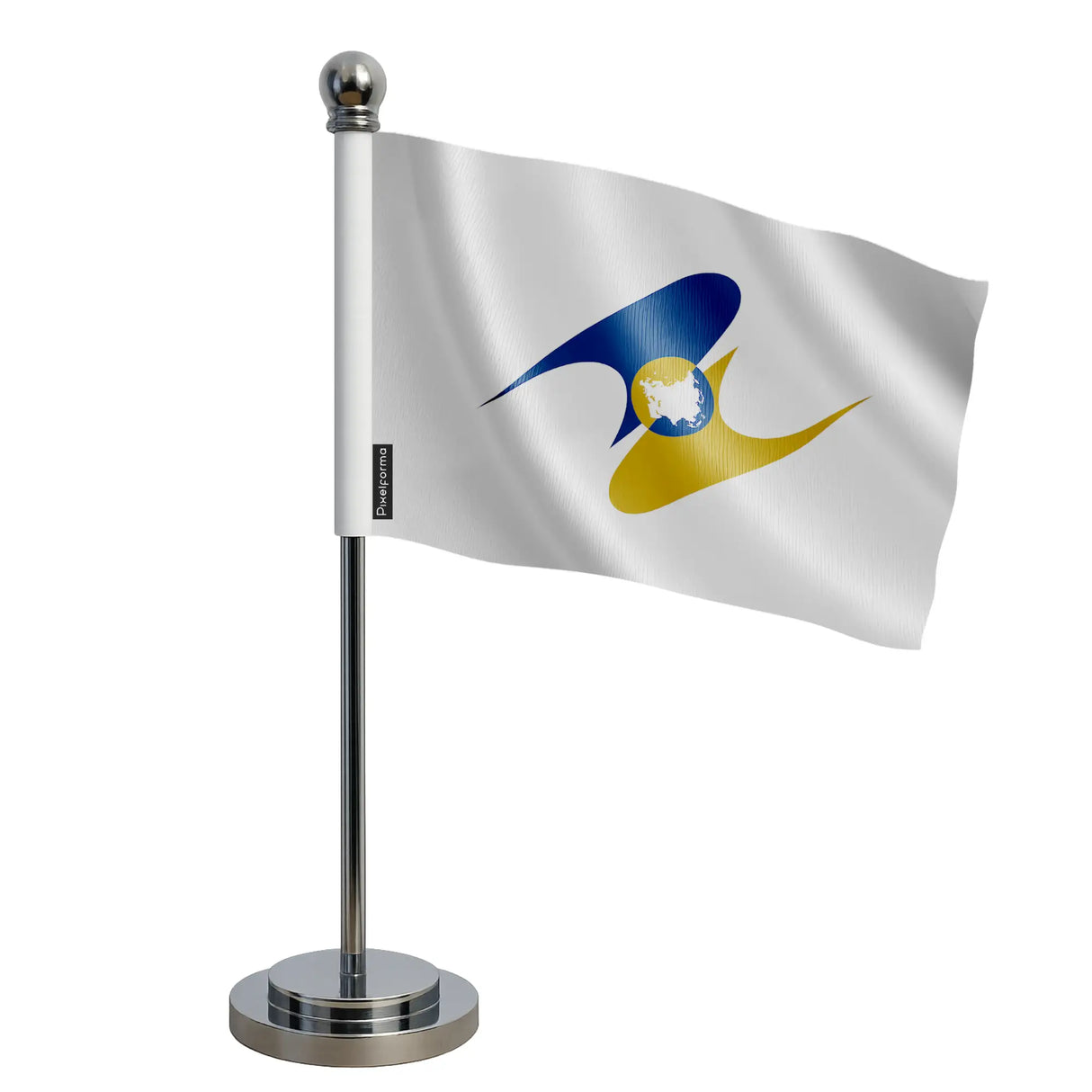 Drapeau bureau union économique eurasiatique polyester acier