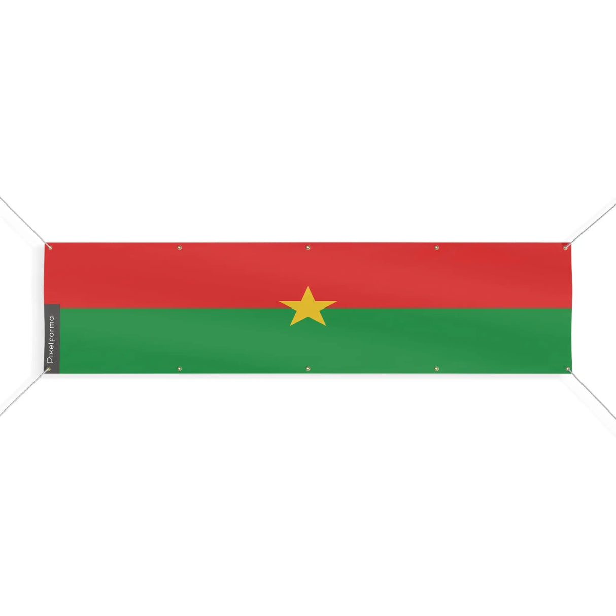 Drapeau burkina faso en polyester résistant aux intempéries