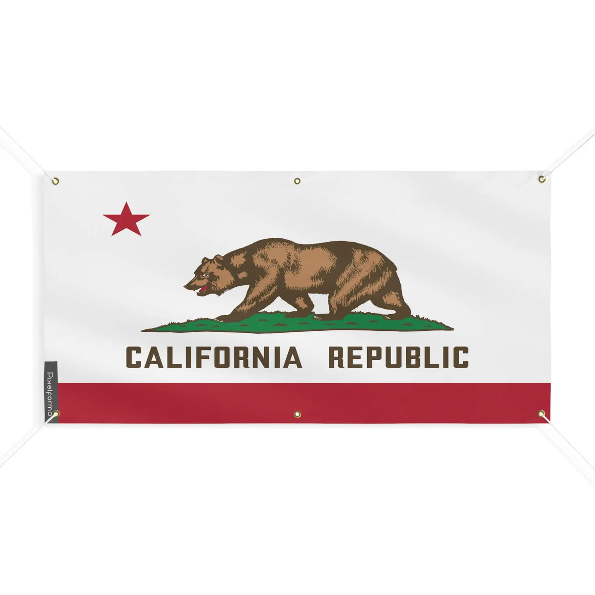 Drapeau californie polyester résistant aux intempéries
