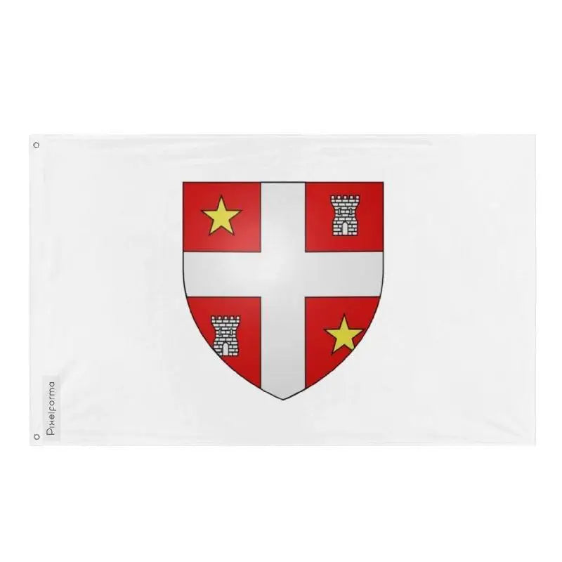 Drapeau candiac polyester résistant avec œillets à gauche