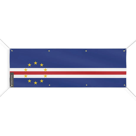Drapeau cap-vert polyester résistant pour extérieur durable