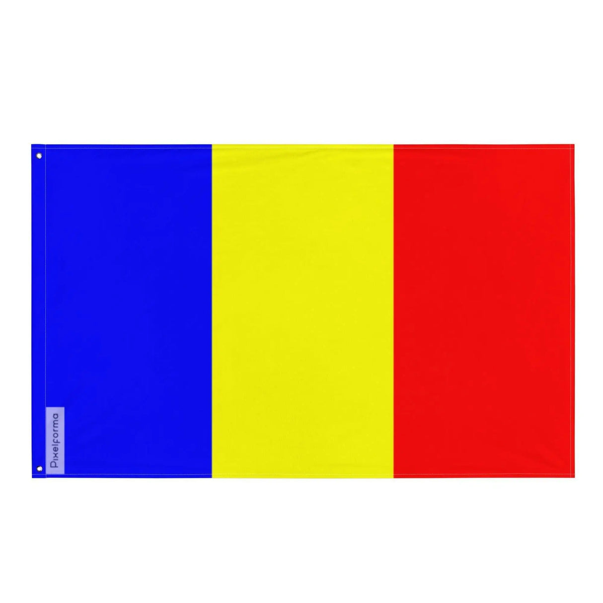 Drapeau charleville-mézières polyester œillets à gauche