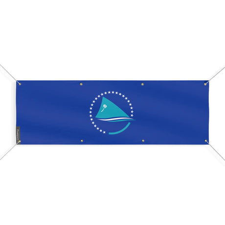 Drapeau communauté du pacifique polyester résistant intempéries
