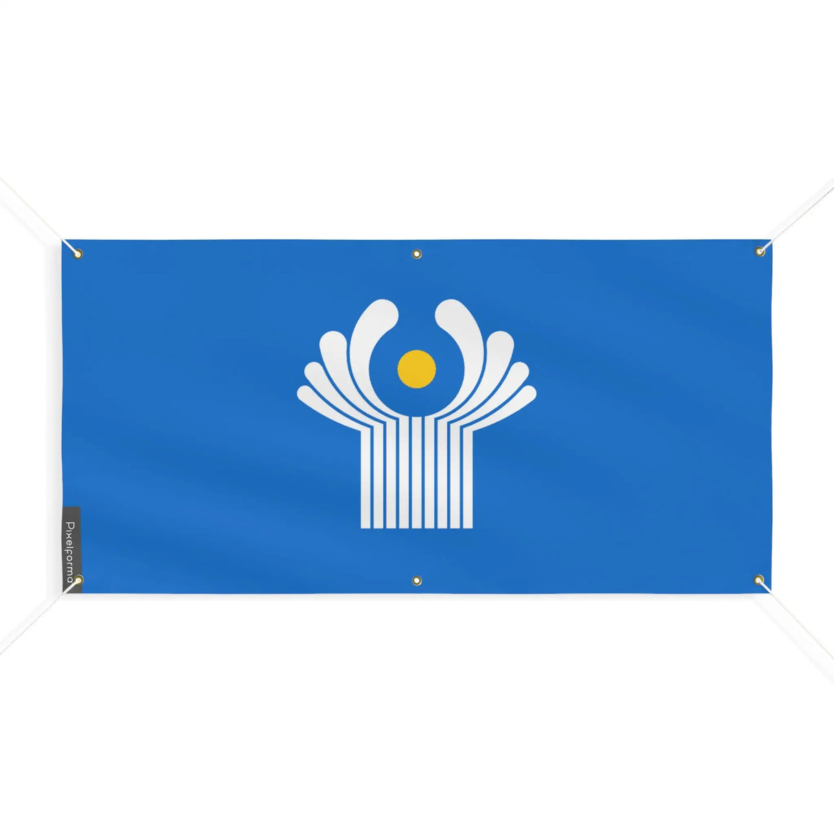 Drapeau communauté états indépendants polyester résistant