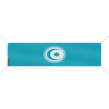 Drapeau conseil turcique polyester résistant aux intempéries
