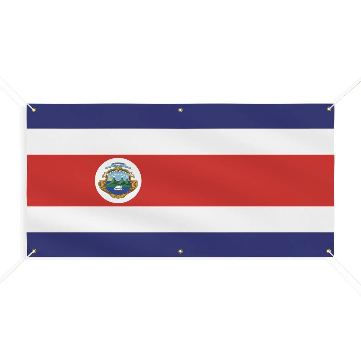 Drapeau costa rica en polyester résistant aux intempéries