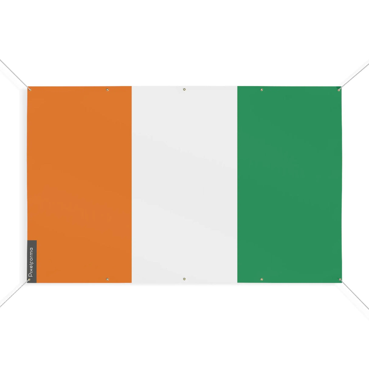 Drapeau côte d’ivoire polyester résistant œillets durables