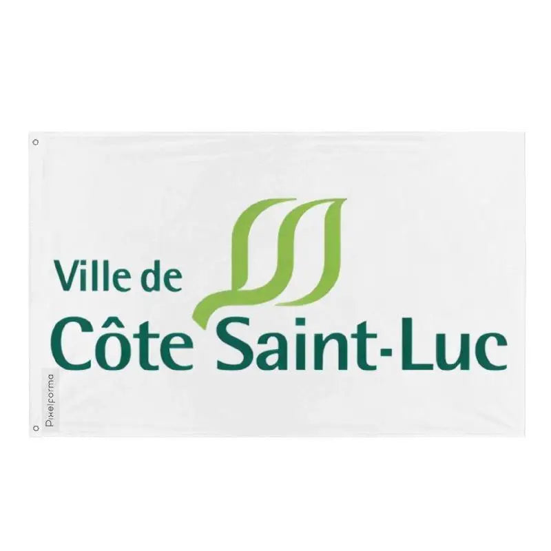 Drapeau côte-saint-luc polyester résistant œillets à gauche