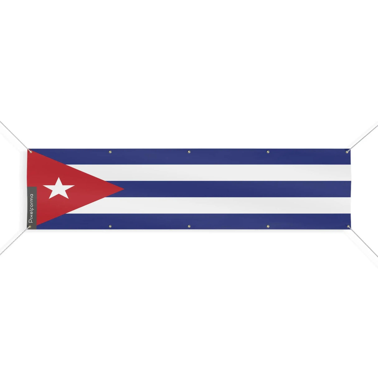 Drapeau cuba résistant en polyester pour extérieur durable